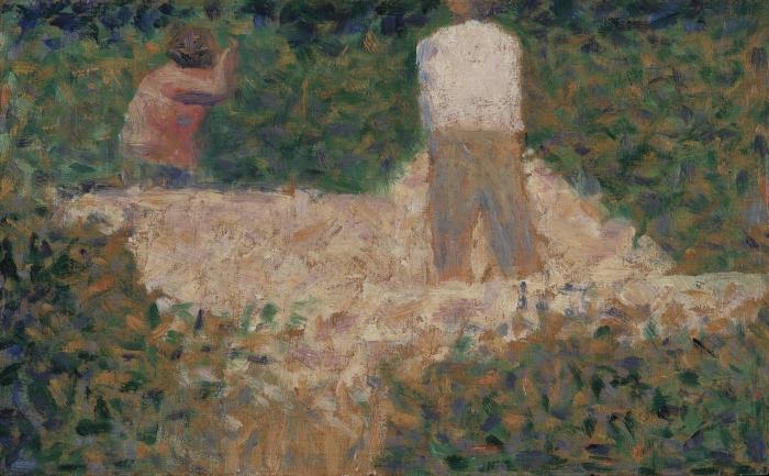 Georges Seurat Two Stonebreakers France oil painting art